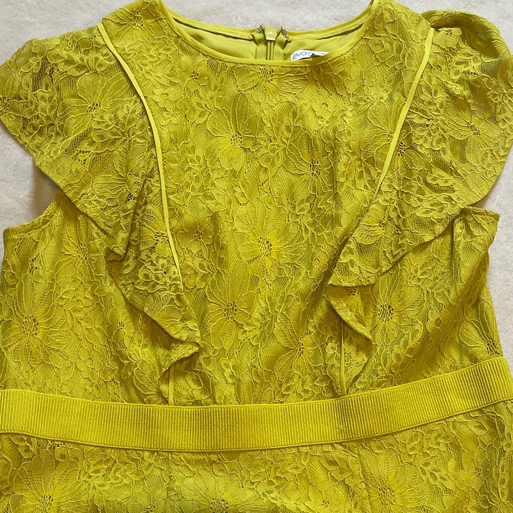 NY&CO Dress (Lace), Color Pea Green, Size 18